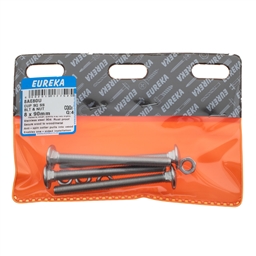 8AE80 - Cup Square Bolt & Nut ST/ST